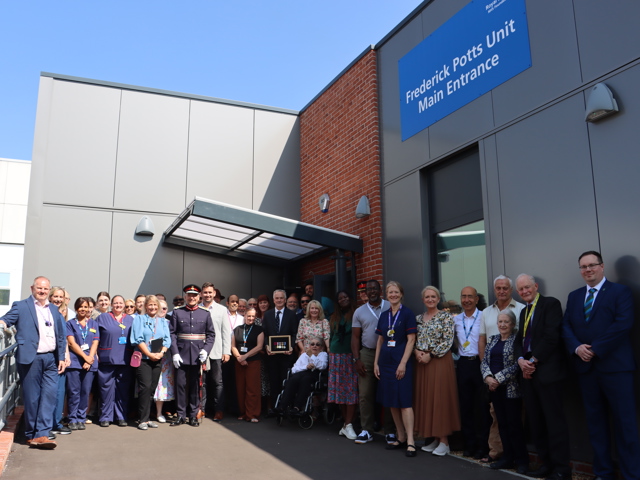 Remembering Frederick Potts VC at unveiling of new multi-million pound clinical unit
